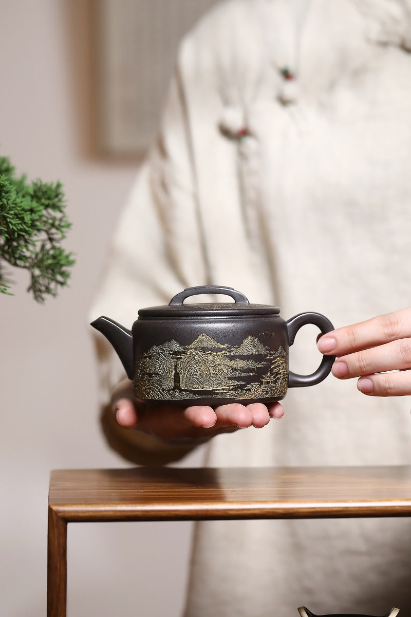 Yixing-Zisha-Teekanne [Hanwa] (Shi Huang - 240 ml)