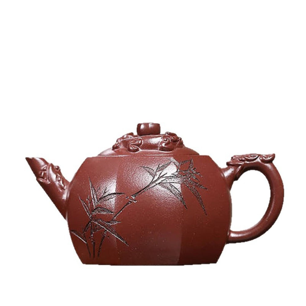 Full Handmade Yixing Zisha Teapot [Bamian Linglong Pot] (Zi Ni - 200ml)