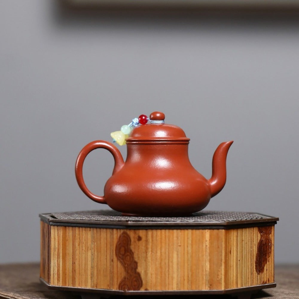 Yixing Zisha Teapot [Mini Si Ting] (Wrinkled Skin Zhu Ni - 100ml)