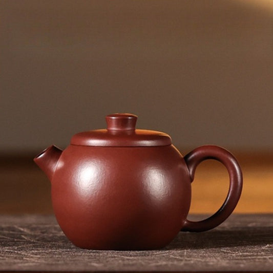 Vollhandgefertigte Yixing Zisha Teekanne [Mini-Riesenrad-Kanne] (Zi Zhu Ni - 110ml)