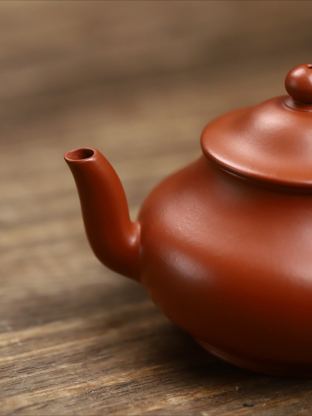 Théière Yixing Zisha entièrement faite à la main [Chapeau de paille] (Xiao Meiyao Zhu Ni - 120ml)