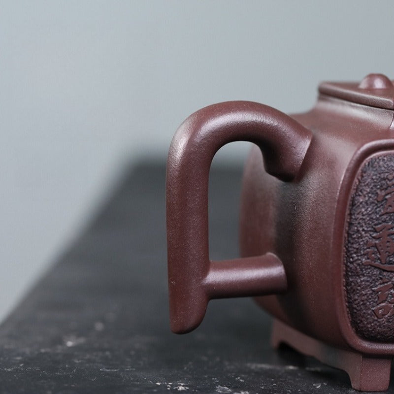 Théière Yixing Zisha entièrement faite à la main [Yi Mai Xiang Cheng] (Tian Qing Zi Ni - 520 ml)