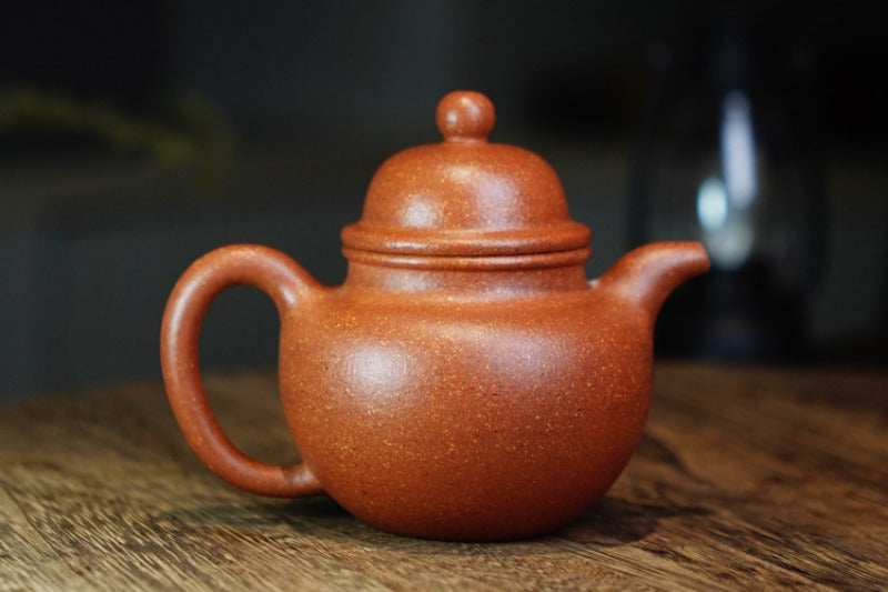 Full Handmade Yixing Zisha Teapot [Duo Qiu Pot] (Jiang Po Ni - 200ml)