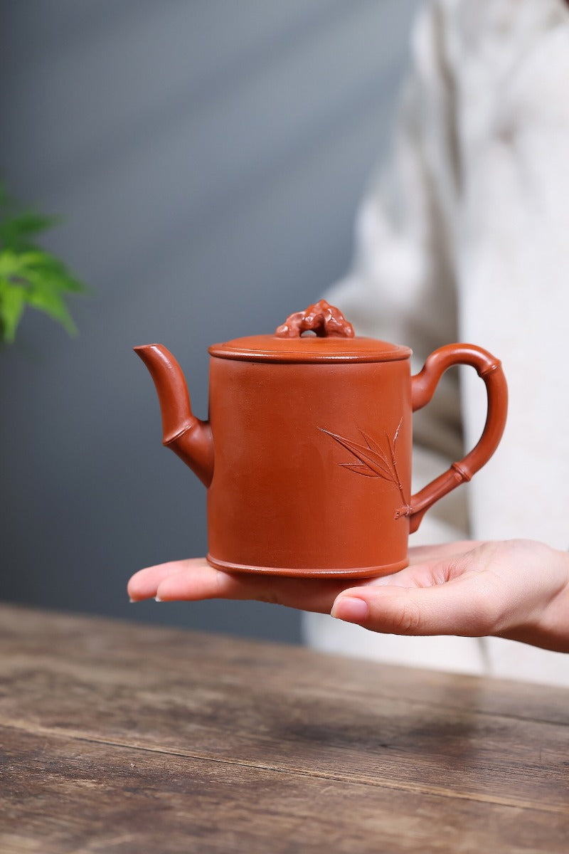 Teko Zisha Yixing [Taihu Stone Bamboo] (Zhao Zhuang Zhu Ni - 300ml)
