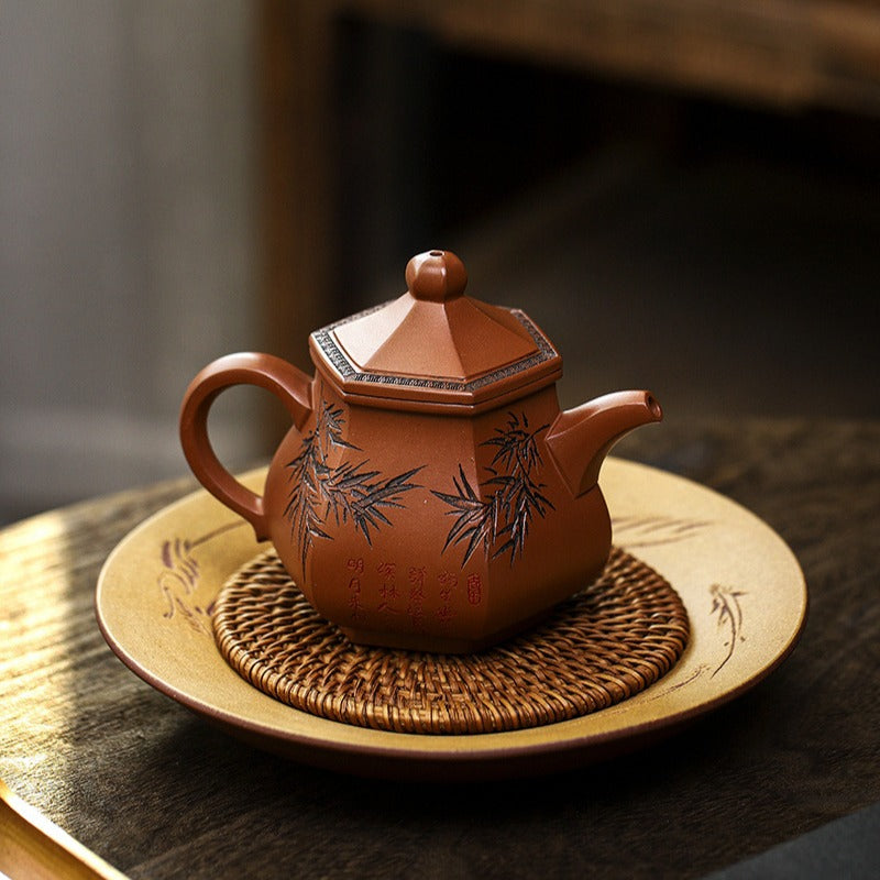 Handmade Yixing Zisha top Clay Teapot F3466 300ml