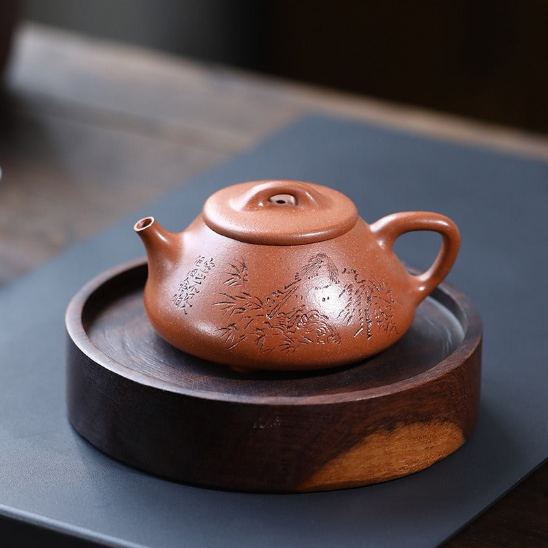 Exquisita tetera Yixing Zisha [Yi Qing Shi Piao] (Jiang Po Ni - 190ml)