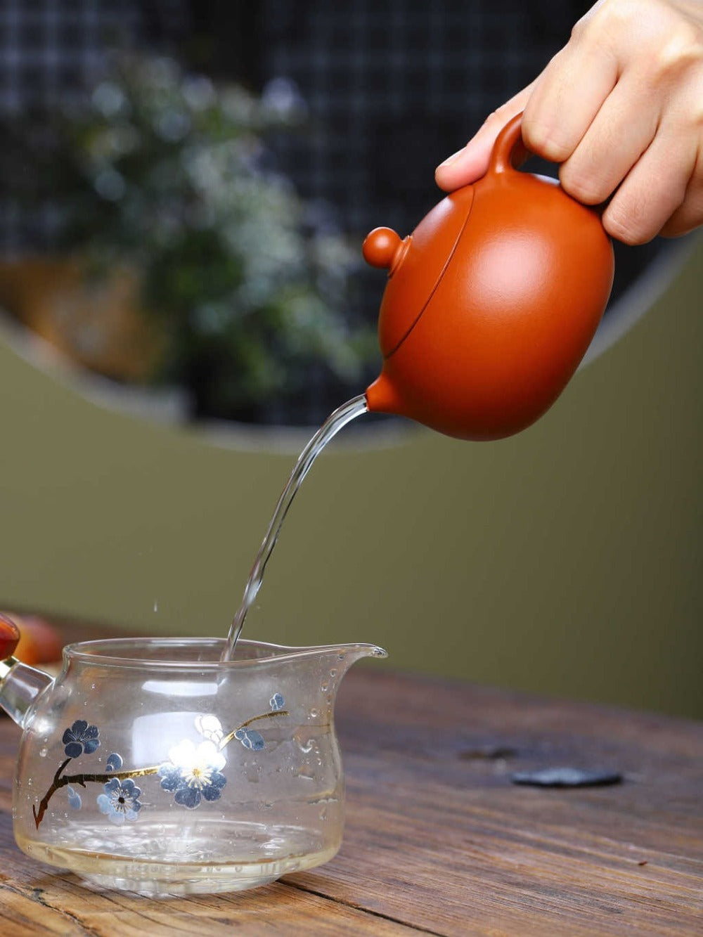 全手工宜兴紫砂茶壶 [西施壶] (赵庄朱泥 - 170ml)