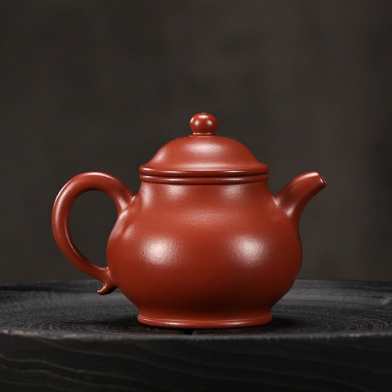 Teko Yixing Zisha Buatan Tangan Sepenuhnya [Gao Pan Pot] (Dahongpao - 200ml)
