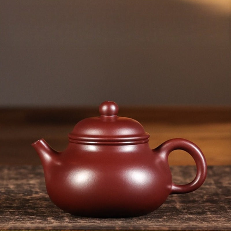 Théière Yixing Zisha entièrement faite à la main [Pot Rong Tian] (Long Xue Sha - 150ml)