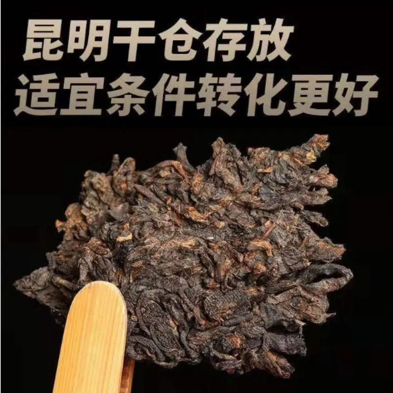 2009 Spring Yunnan Premium Shu Puer Tea Cake [Bingdao Golden Buds] - YIQIN TEA HOUSE | yiqinteahouse.com | dark tea, pu-er, puer, shu puer, tea