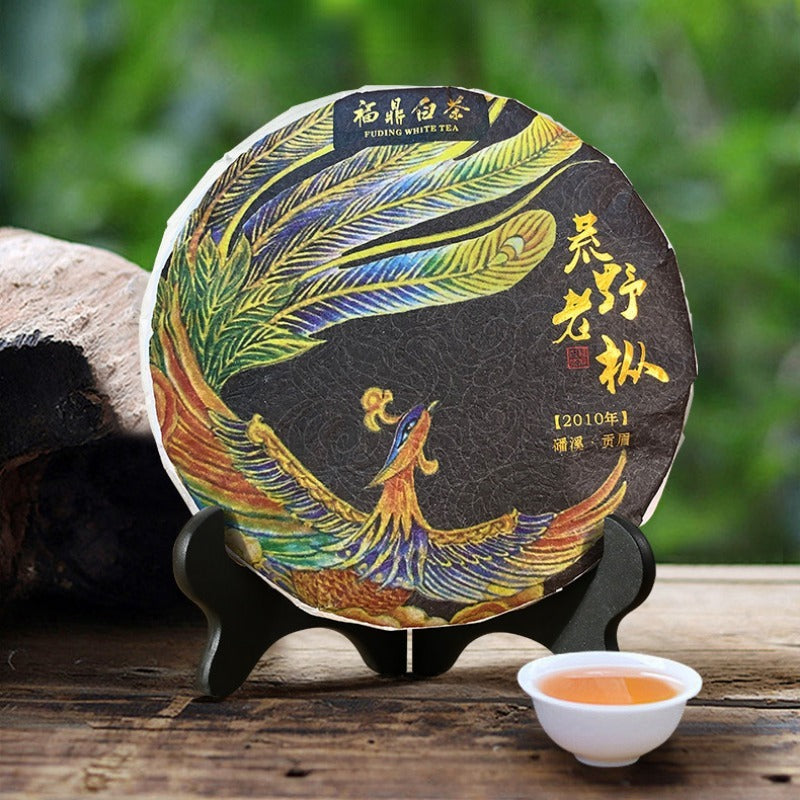 (Limited Edition) 2010 Fuding Premium White Tea Cake [Wild Laocong Gong Mei] - YIQIN TEA HOUSE | yiqinteahouse.com | gong mei, tea, white tea