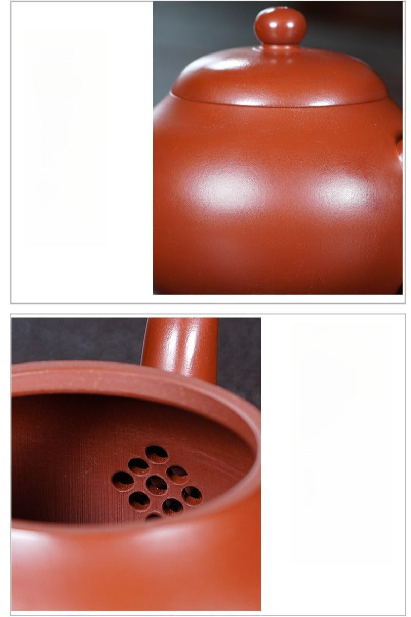 Teko Yixing Zisha Buatan Tangan Sepenuhnya [Wendan Pot] (Dahongpao - 300ml)
