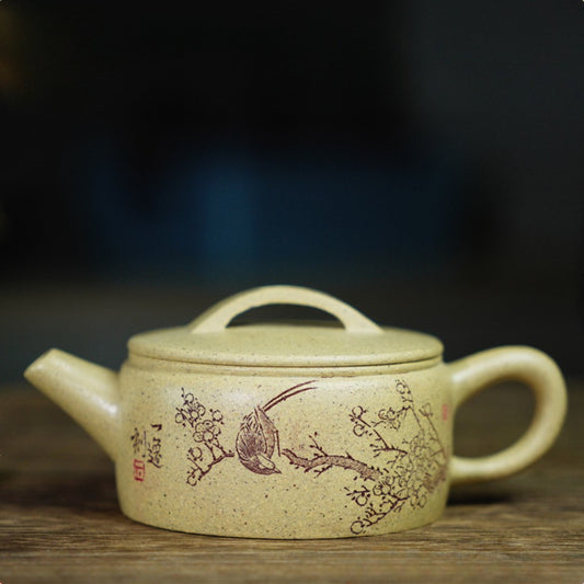 Full Handmade Yixing Zisha Teapot [Hanwa Pot] (Benson Lu Ni - 160ml)