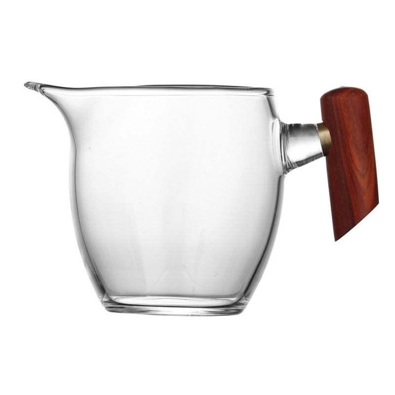 植物系 玻璃公道杯 带不锈钢滤网 350ml