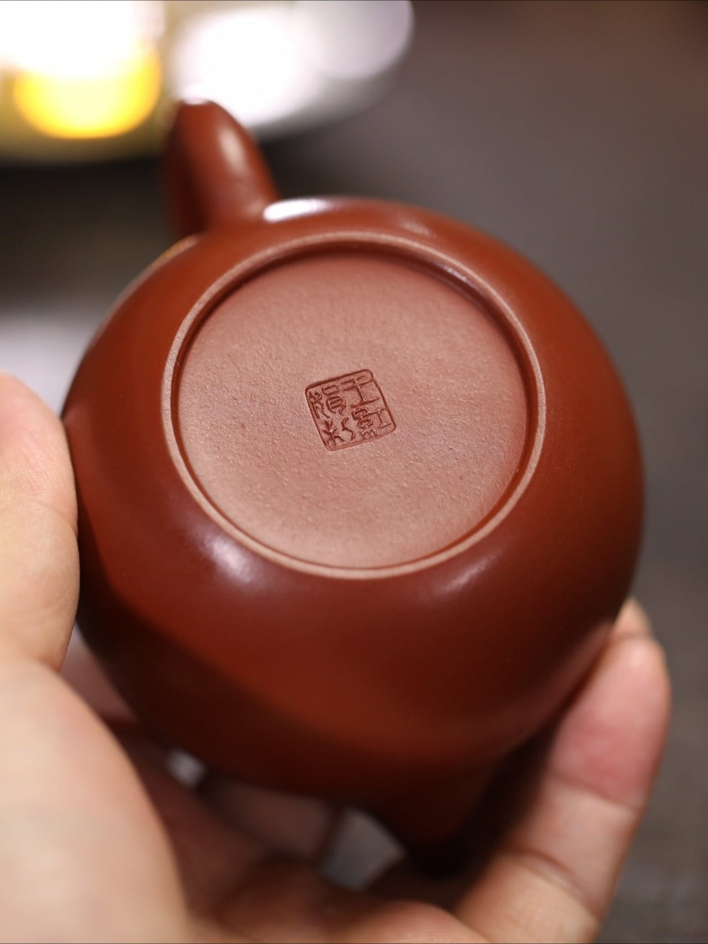 Teko Zisha Yixing Buatan Tangan Sepenuhnya [Dragon Egg Pot] (Dahongpao - 240ml)