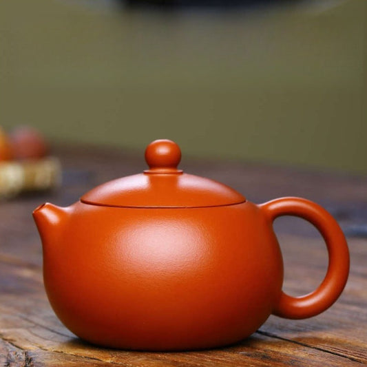 Full Handmade Yixing Zisha Teapot [Xishi Pot] (Zhao Zhuang Zhu Ni - 170ml)