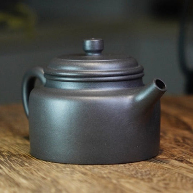 Théière Yixing Zisha entièrement faite à la main [Pot Dezhong] (Qinghui Ni - 190 ml)