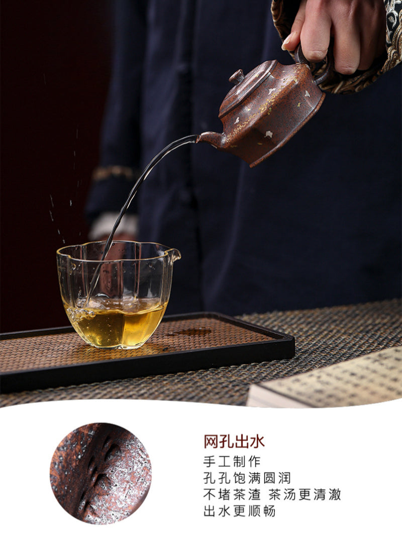 Full Handmade Yixing Zisha Teapot [Liufang Xu Bian] (Firewood Fired Duan Ni - 150ml)