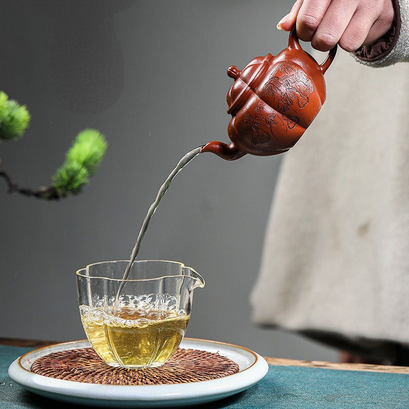 Full Handmade Yixing Zisha Teapot [Full Of Blessings] (Xiao Meiyao Zhu Ni - 160ml)