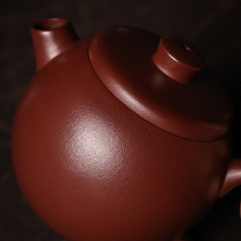 Teiera Yixing Zisha completamente fatta a mano [Mini Ruota Gigante] (Zi Zhu Ni - 110ml)