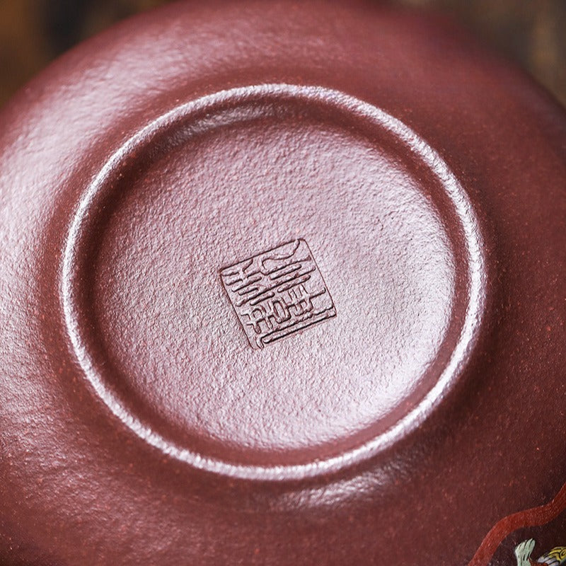 Théière Yixing Zisha entièrement faite à la main [Jiqing Tian Xia] (30 Mu Zi Ni - 260 ml)