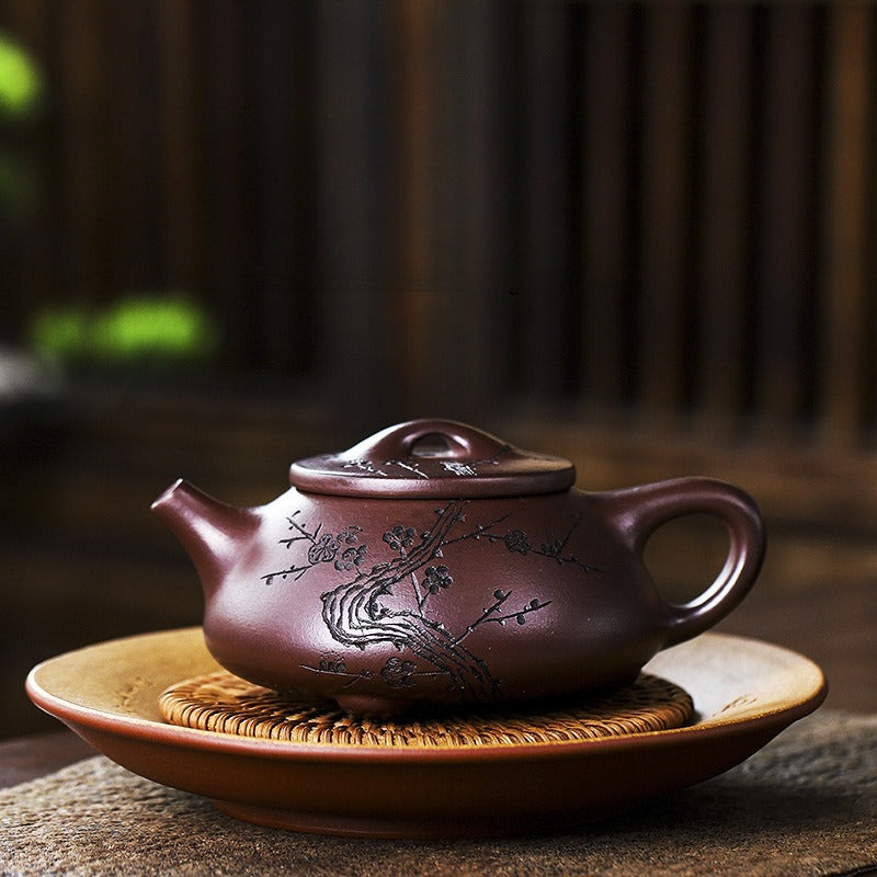 Full Handmade Yixing Zisha Teapot [Nafu Shi Piao] (Shi Hong - 340ml) - YIQIN TEA HOUSE | yiqinteahouse.com | >300ml, full handmade zisha teapot, teapot, teaware