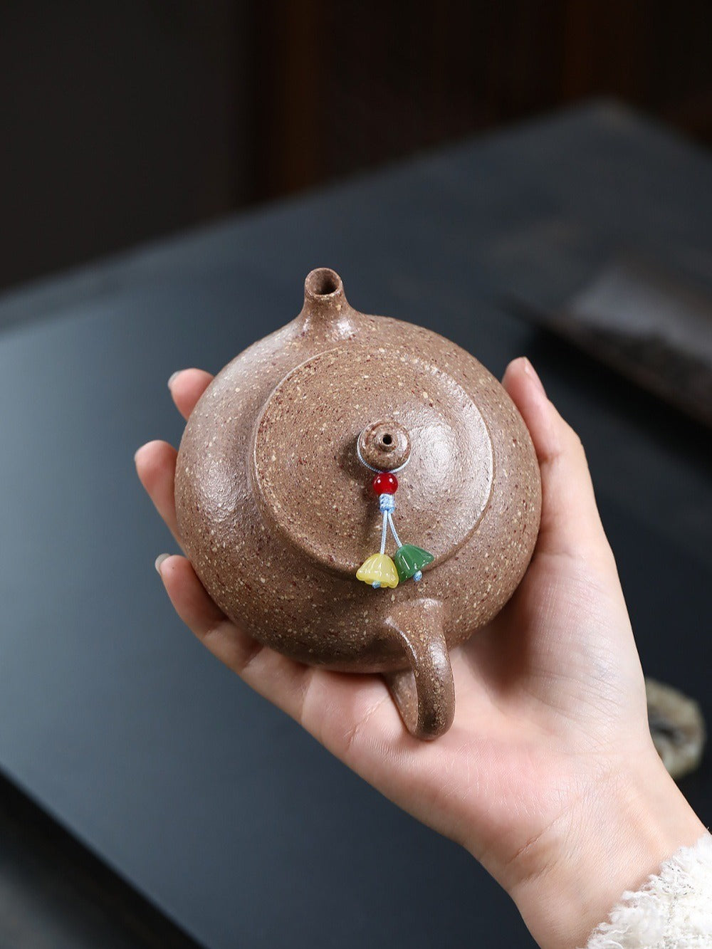 Yixing Zisha Teekanne [Han Jiang] (Grobe Wucai Duan Ni - 160ml)