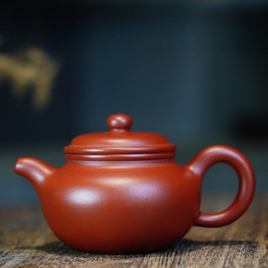 全手工宜兴紫砂茶壶 [仿古壶] (大红袍 - 100ml)