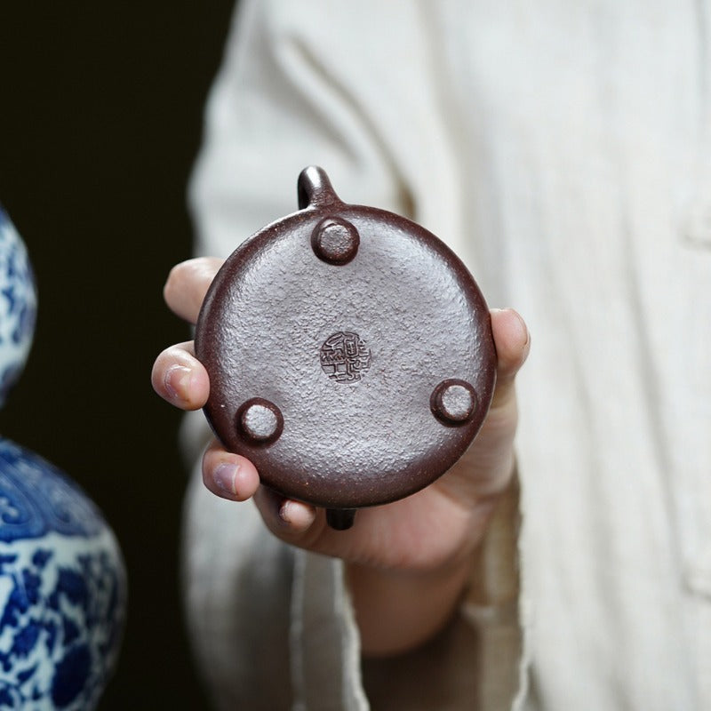 Yixing Zisha Teapot [Ziye Shi Piao] (Zi Ni/Huangjin Duan Ni - 120ml)