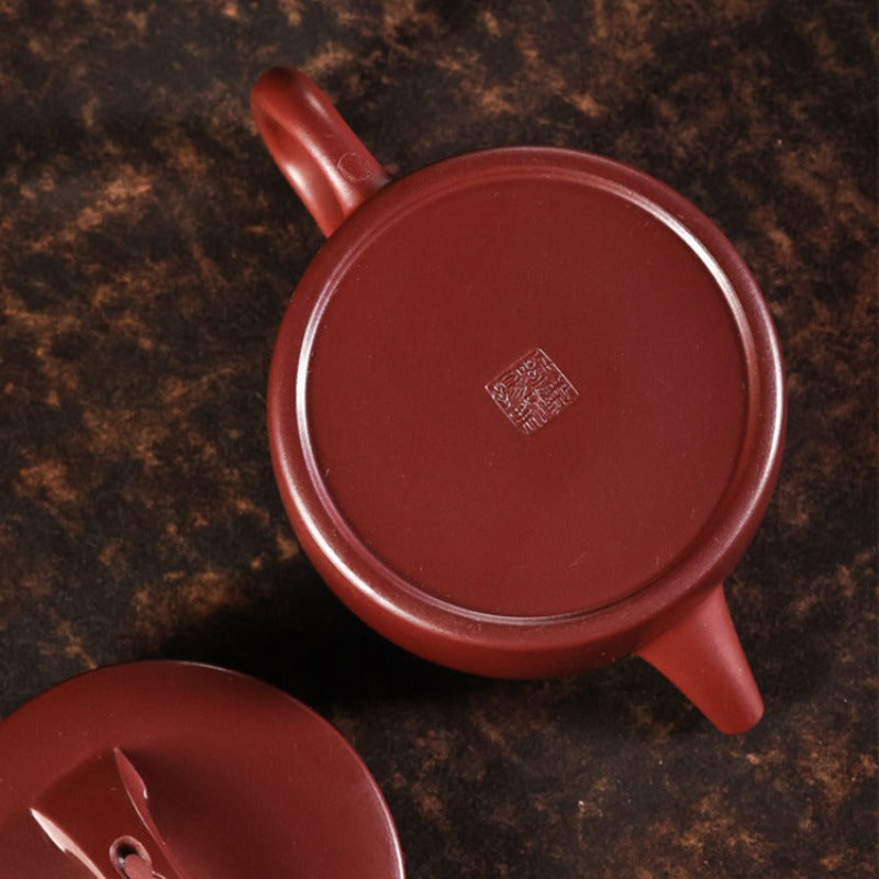 Théière Yixing Zisha entièrement faite à la main [Mini pot Hanwa] (Long Xue Sha - 140ml)