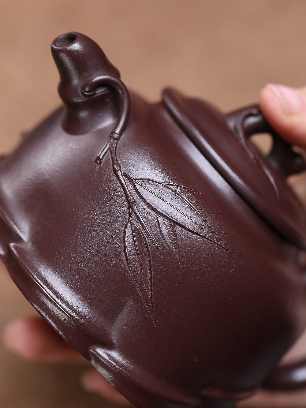 宜兴紫砂茶壶 [一品竹段] (紫泥 - 270ml)