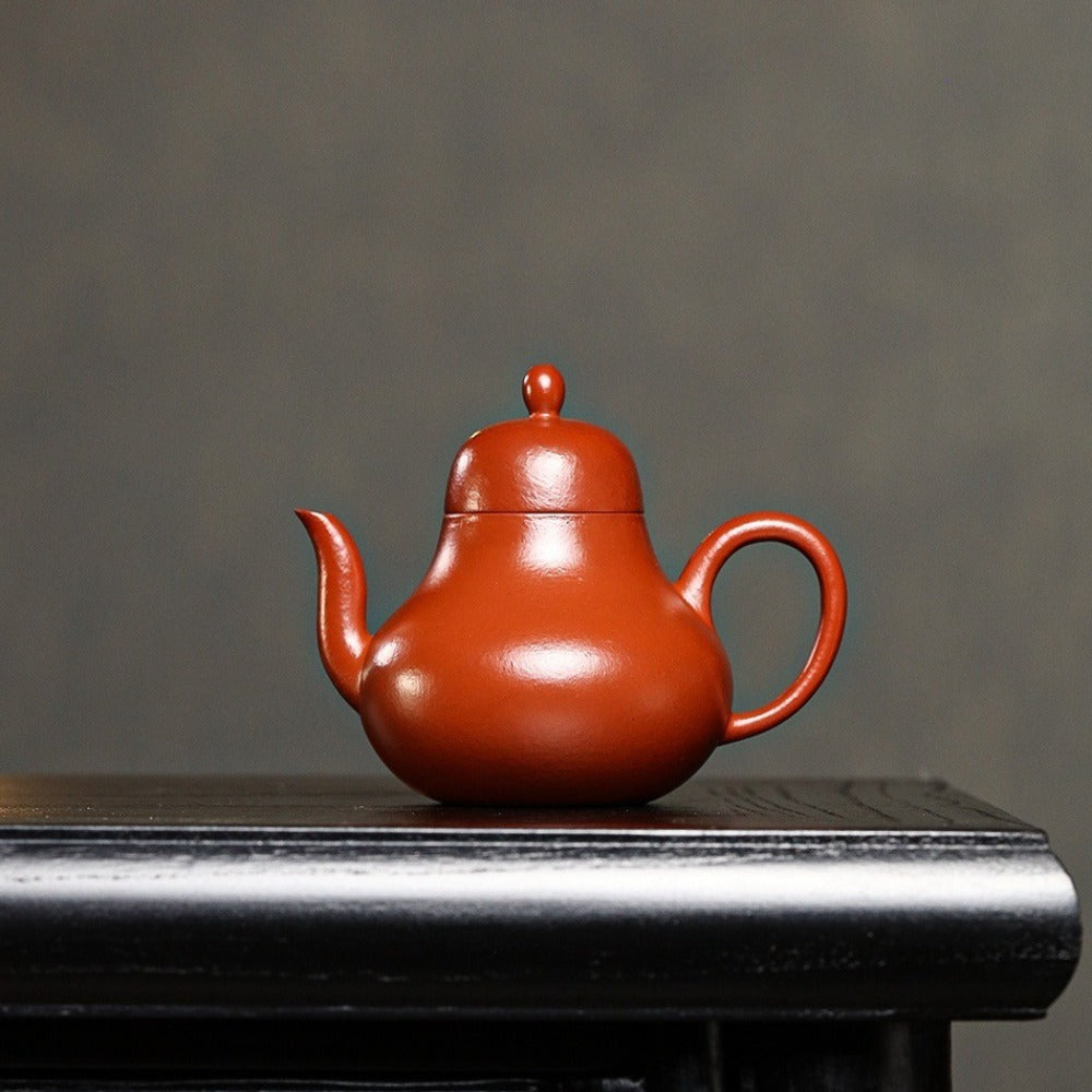 Full Handmade Yixing Zisha Teapot [Si Ting Pot] (Dahongpao - 130ml)