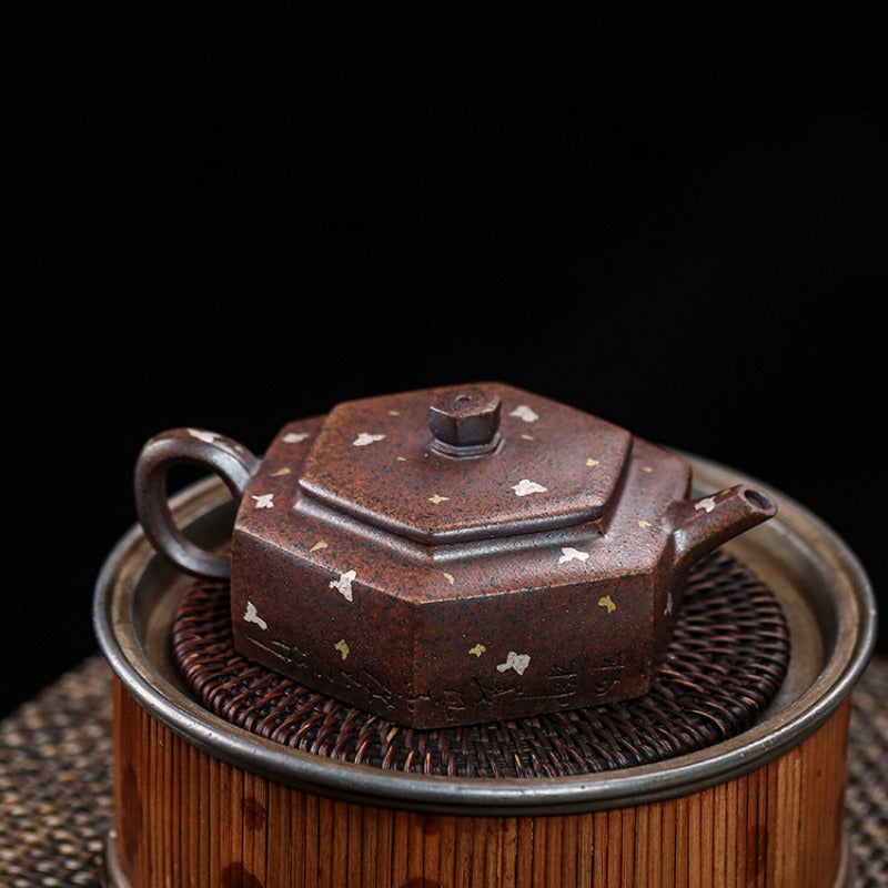 Full Handmade Yixing Zisha Teapot [Liufang De Zhong] (Firewood Fired Duan Ni - 150ml) - YIQIN TEA HOUSE | yiqinteahouse.com | <200ml, full handmade zisha teapot, teapot, teaware