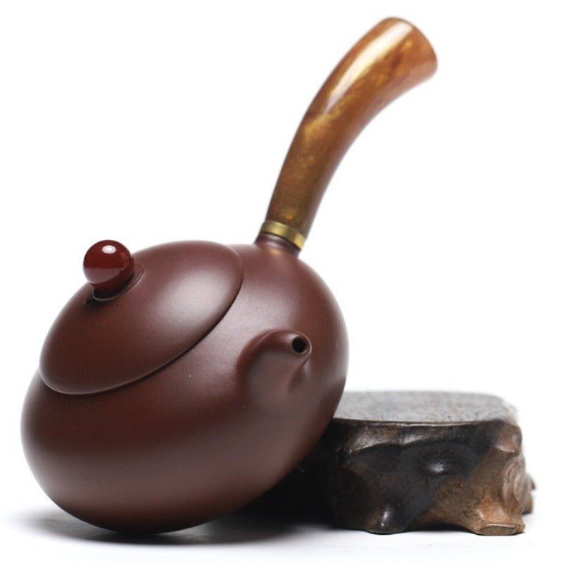 Yixing-Zisha-Teekanne [Tang Yu Wendan] (Zi Zhu Ni/Dahongpao - 200 ml)