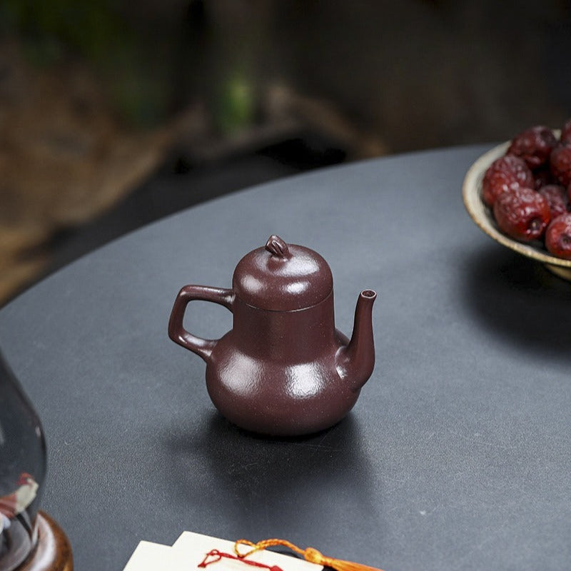 Full Handmade Yixing Zisha Teapot [Qing Feng Ming Yue] (Zi Ni - 170ml) - YIQIN TEA HOUSE | yiqinteahouse.com | <200ml, full handmade zisha teapot, teapot, teaware