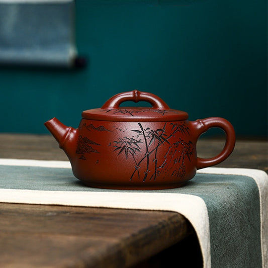 Full Handmade Yixing Zisha Teapot [Yun Shui Chan Xin 云水禅心] (Long Xue Sha - 350ml)