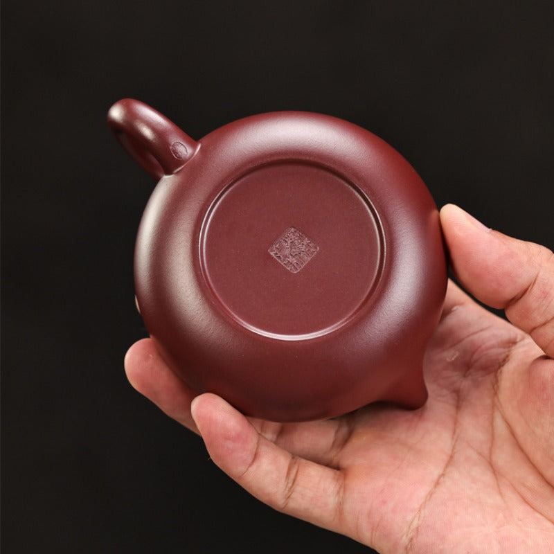 Full Handmade Yixing Zisha Teapot [Bian Xishi Pot] (Long Xue Sha - 200ml)