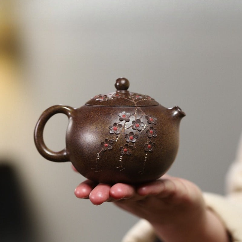 Exquisite Yixing Zisha Teapot [Fragrance Xishi] (Duan Ni Firewood Fired - 200ml)