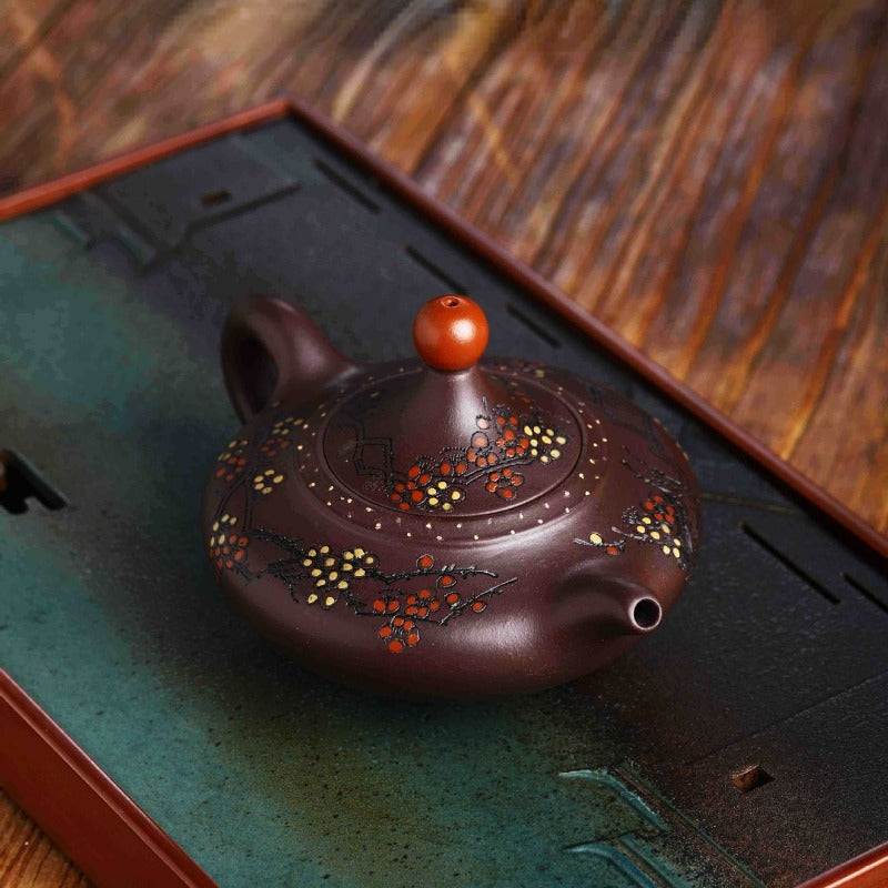 Full Handmade Yixing Zisha Teapot [Good Luck] (Lao Zi Ni - 270ml)