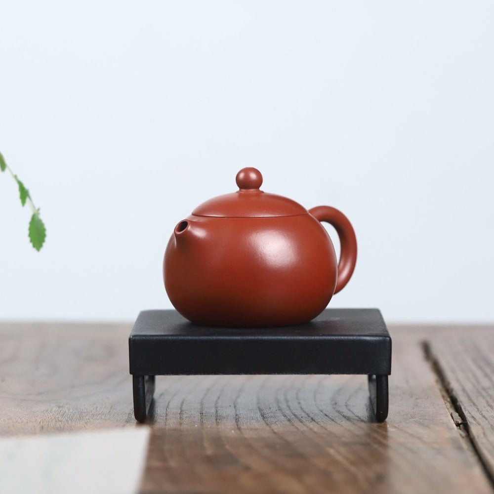 Full Handmade Yixing Zisha Teapot [Xishi Pot] (Zhu Ni - 130ml)