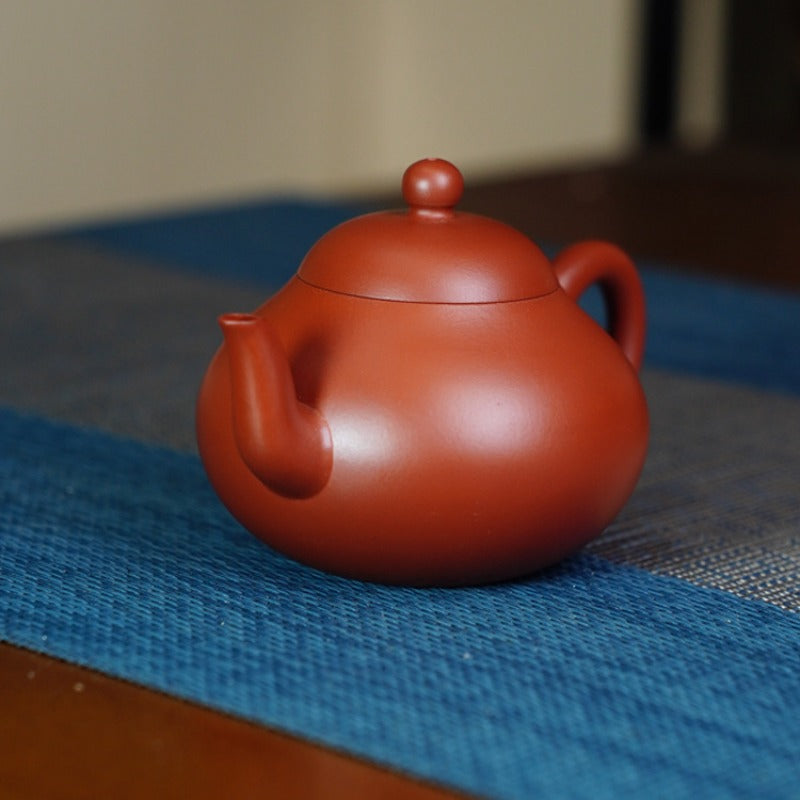 Teiera Yixing Zisha completamente fatta a mano [Mini Pear Pot] (Dahongpao - 100ml)