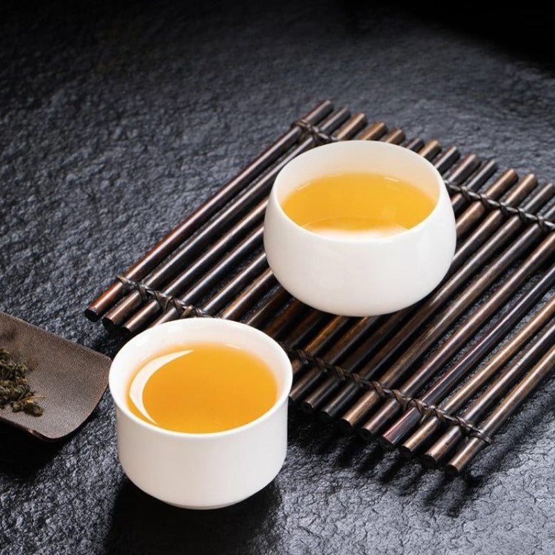 Mutton Fat Jade White Porcelain Glazed Master Tea Cup 75-120ml
