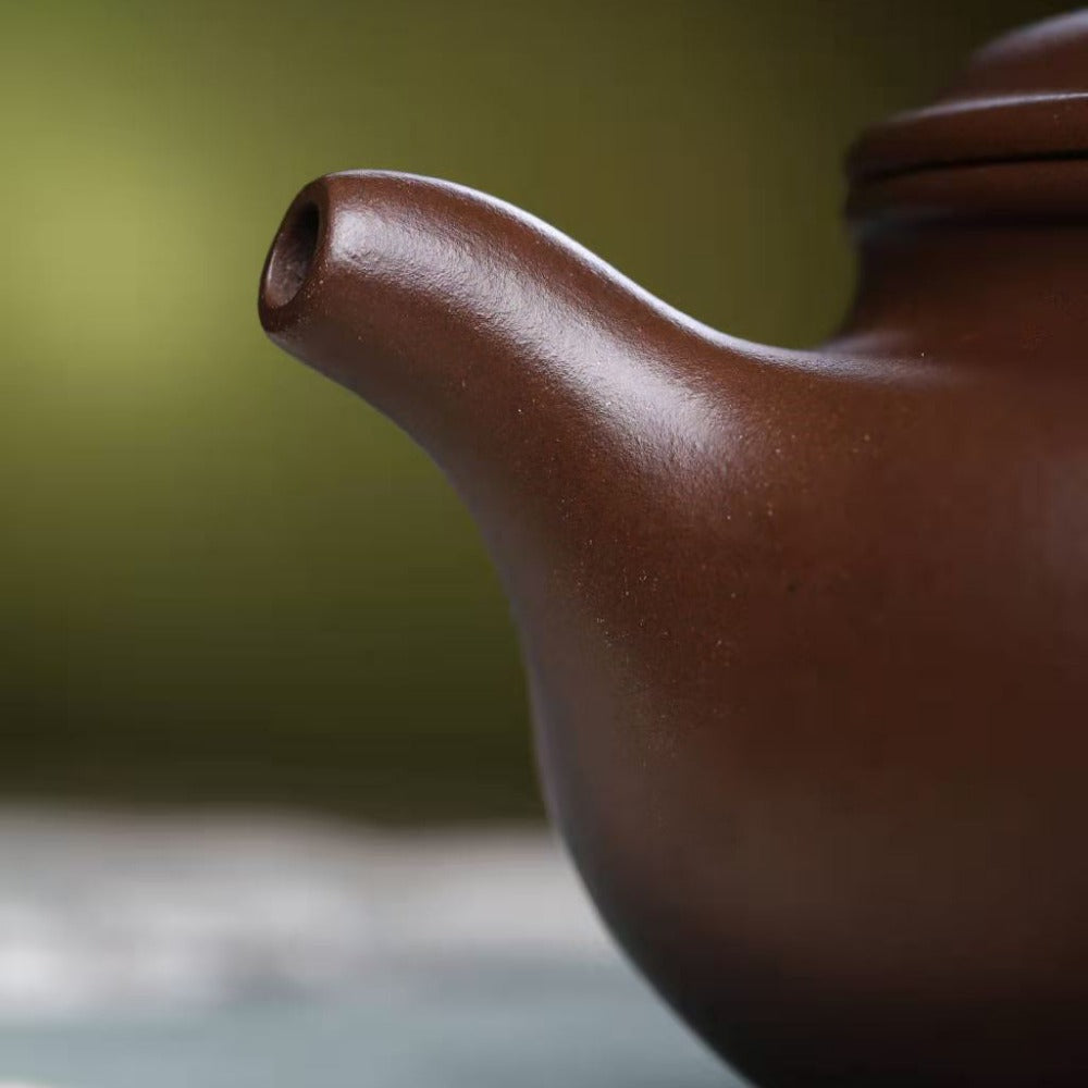 Full Handmade Yixing Zisha Teapot [Fanggu Pot] (Zi Ni - 310ml)