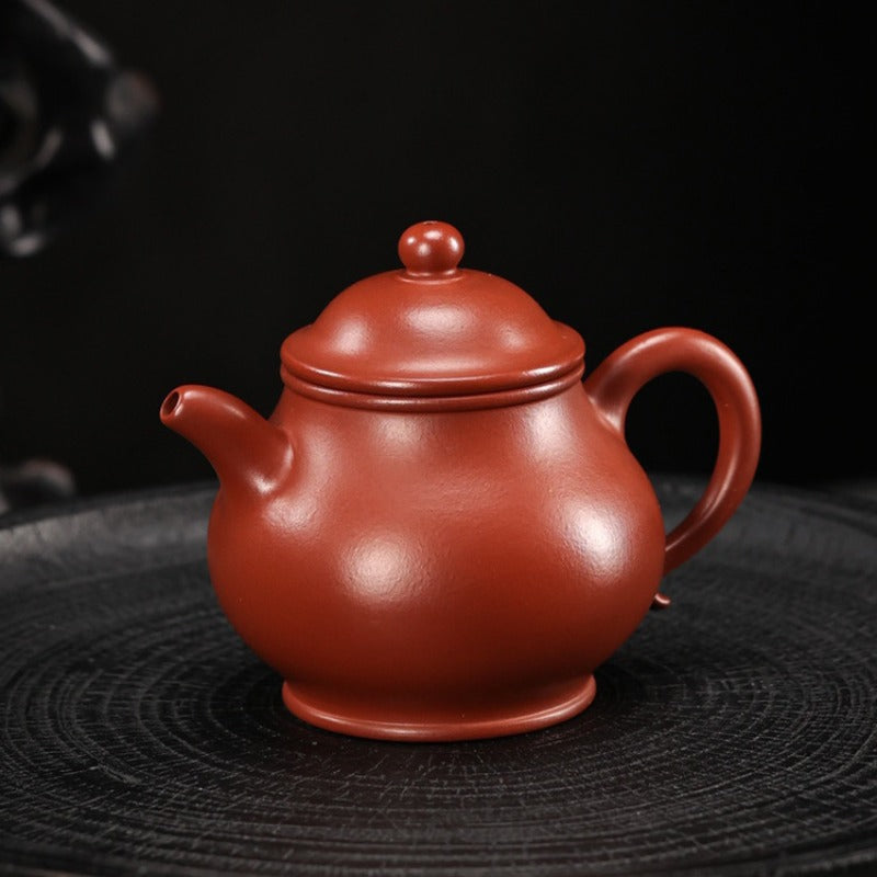 Teko Yixing Zisha Buatan Tangan Sepenuhnya [Gao Pan Pot] (Dahongpao - 200ml)
