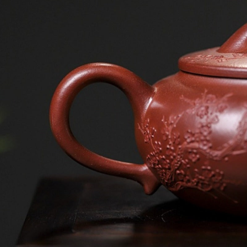 全手工宜兴紫砂茶壶 [含香] (红皮龙 - 350ml)