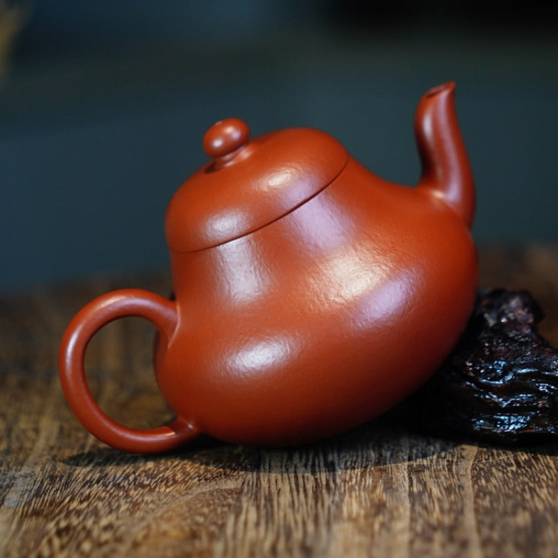 Full Handmade Yixing Zisha Teapot [Pear Pot] (Dahongpao - 170ml)