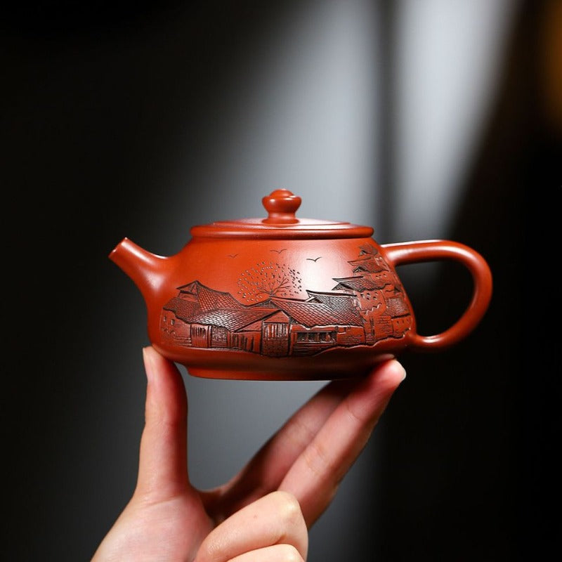 Yixing Zisha Teapot [Jiangnan Shi Piao 江南石瓢] (Dahongpao - 230ml)