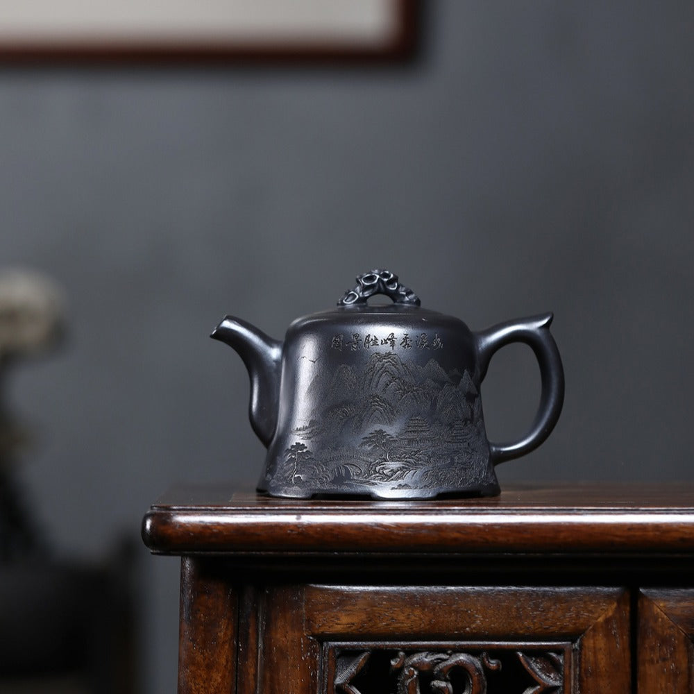 Théière Yixing Zisha [Montagne Jinzhong] (Shi Huang - 310 ml)