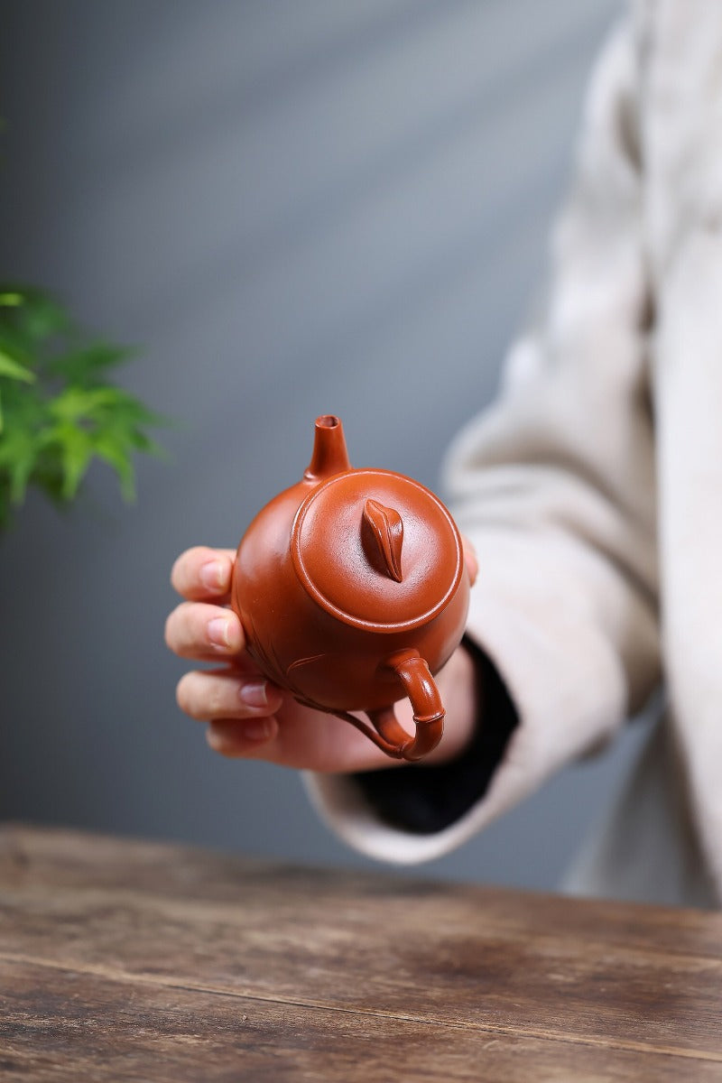Yixing Zisha Teekanne [Leaf of Autumn] (Zhao Zhuang Zhu Ni - 180ml)