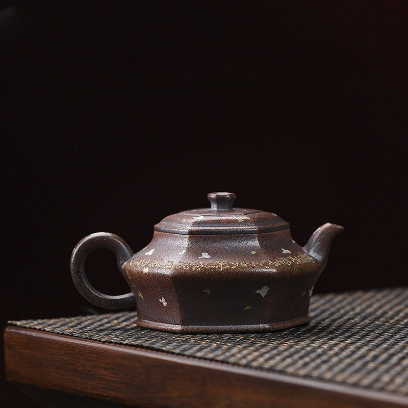 Full Handmade Yixing Zisha Teapot [Liufang Xu Bian] (Firewood Fired Duan Ni - 150ml)